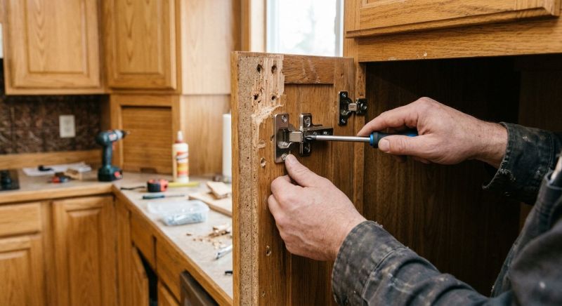 Cupboard Door Hinge Repair Service