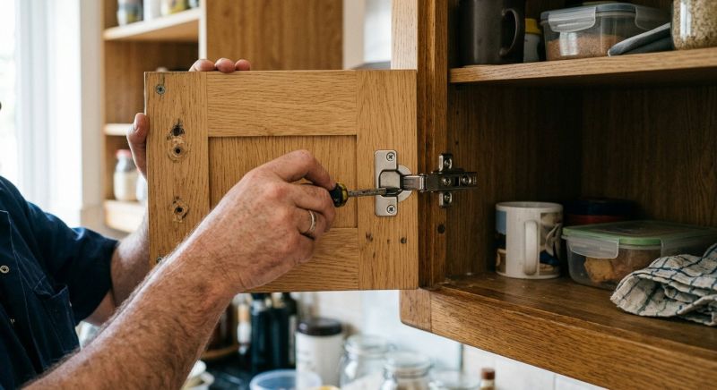 Cupboard Door Hinge Repair
